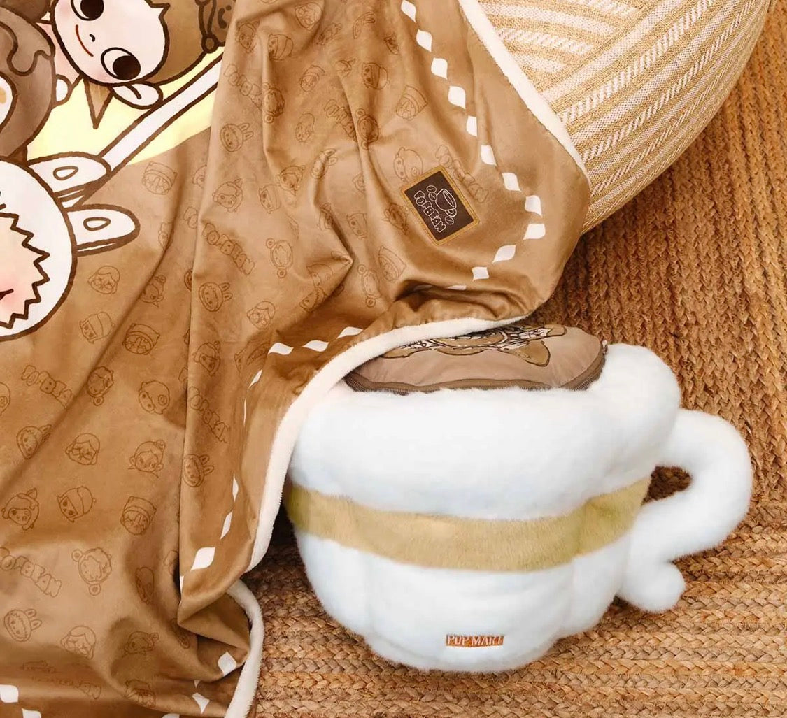 POP BEAN Coffee Factory Series-Blanket & Pillow Set