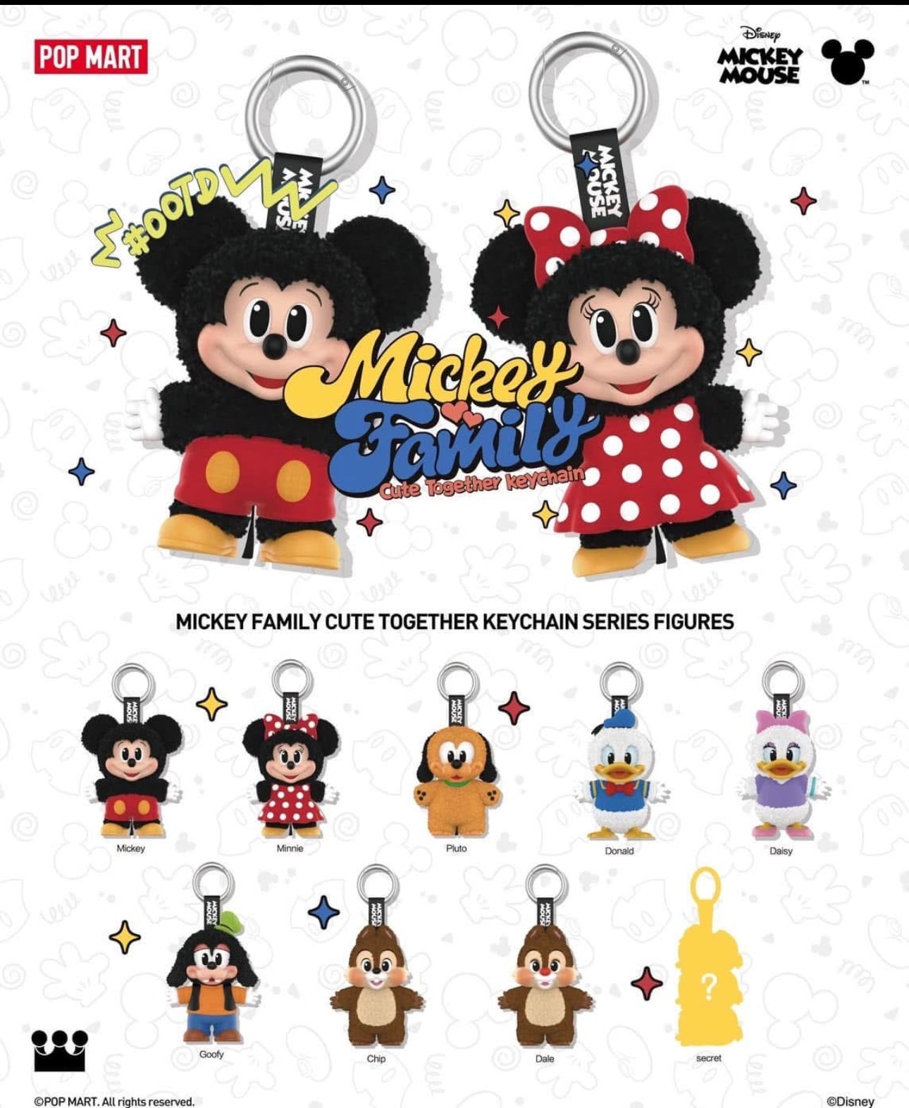 MICKEY & Family plush PENDANT POPMART