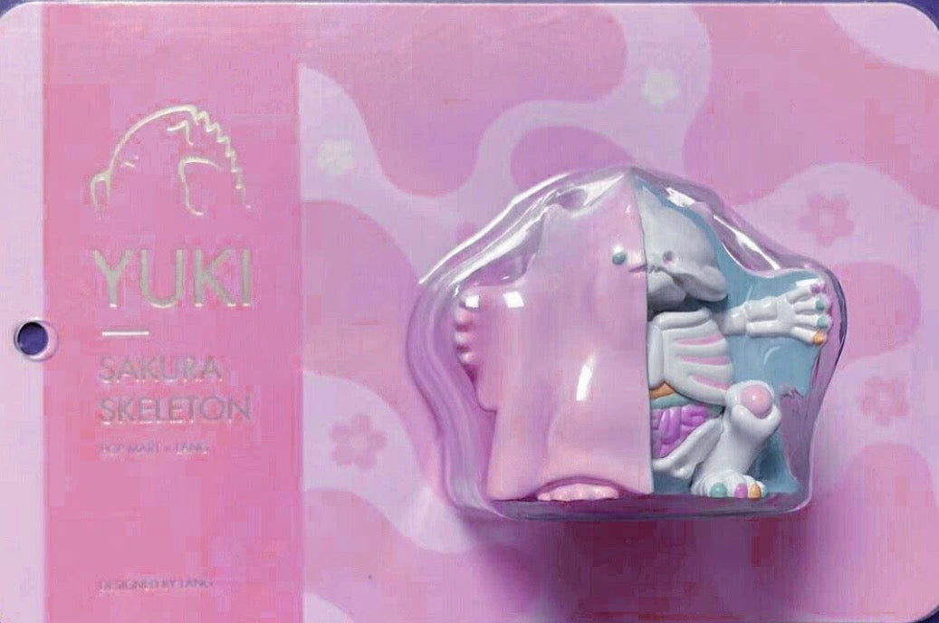 POP MART x LANG Yuki Sakura Skeleton Art Toy Limited Collectible