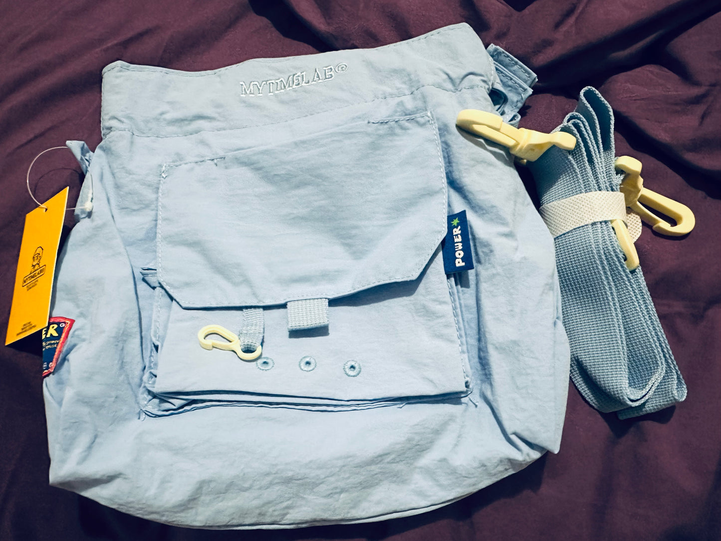 My time lab crossbody light bag