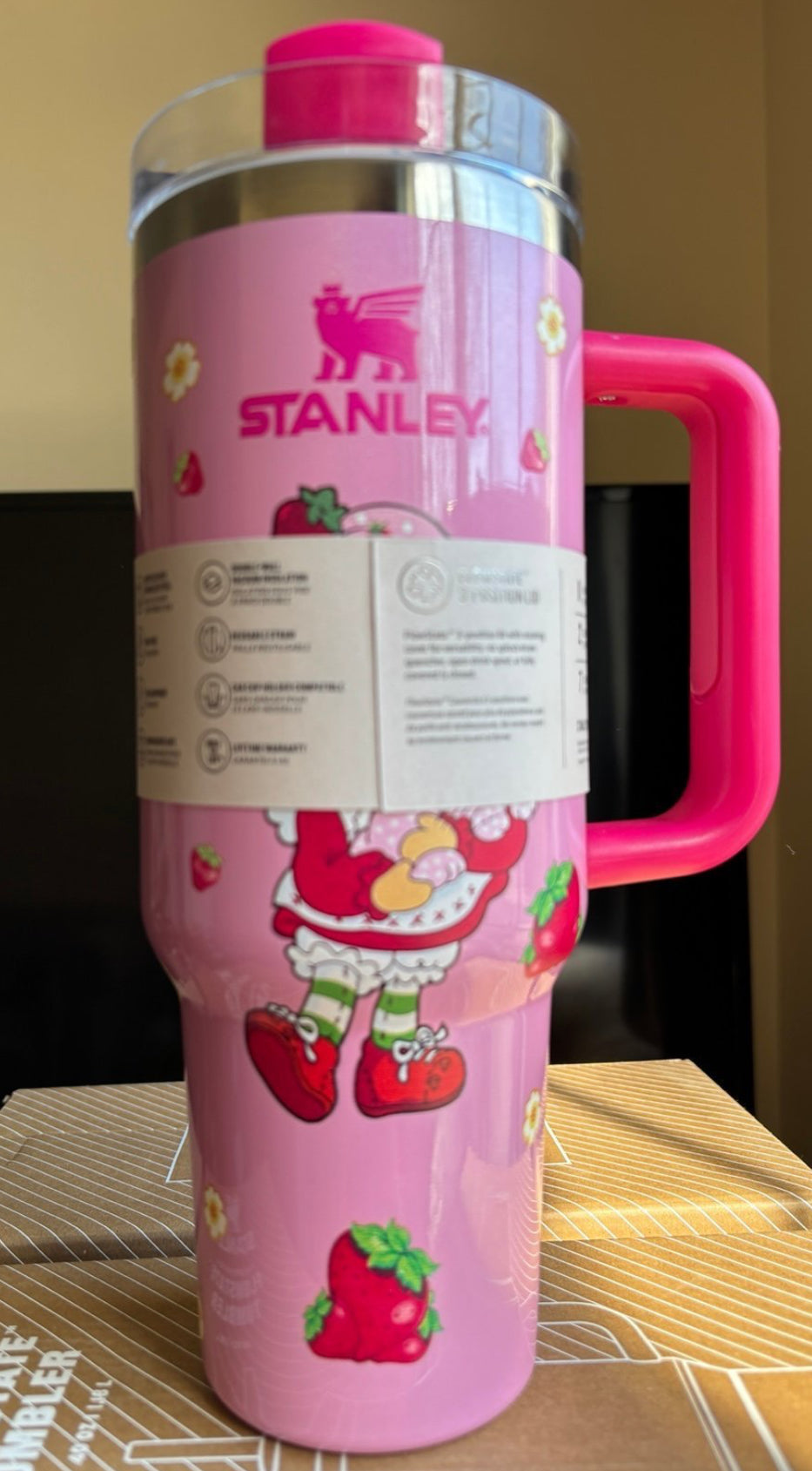Pink Strawberry Shortcake Tumbler 40oz