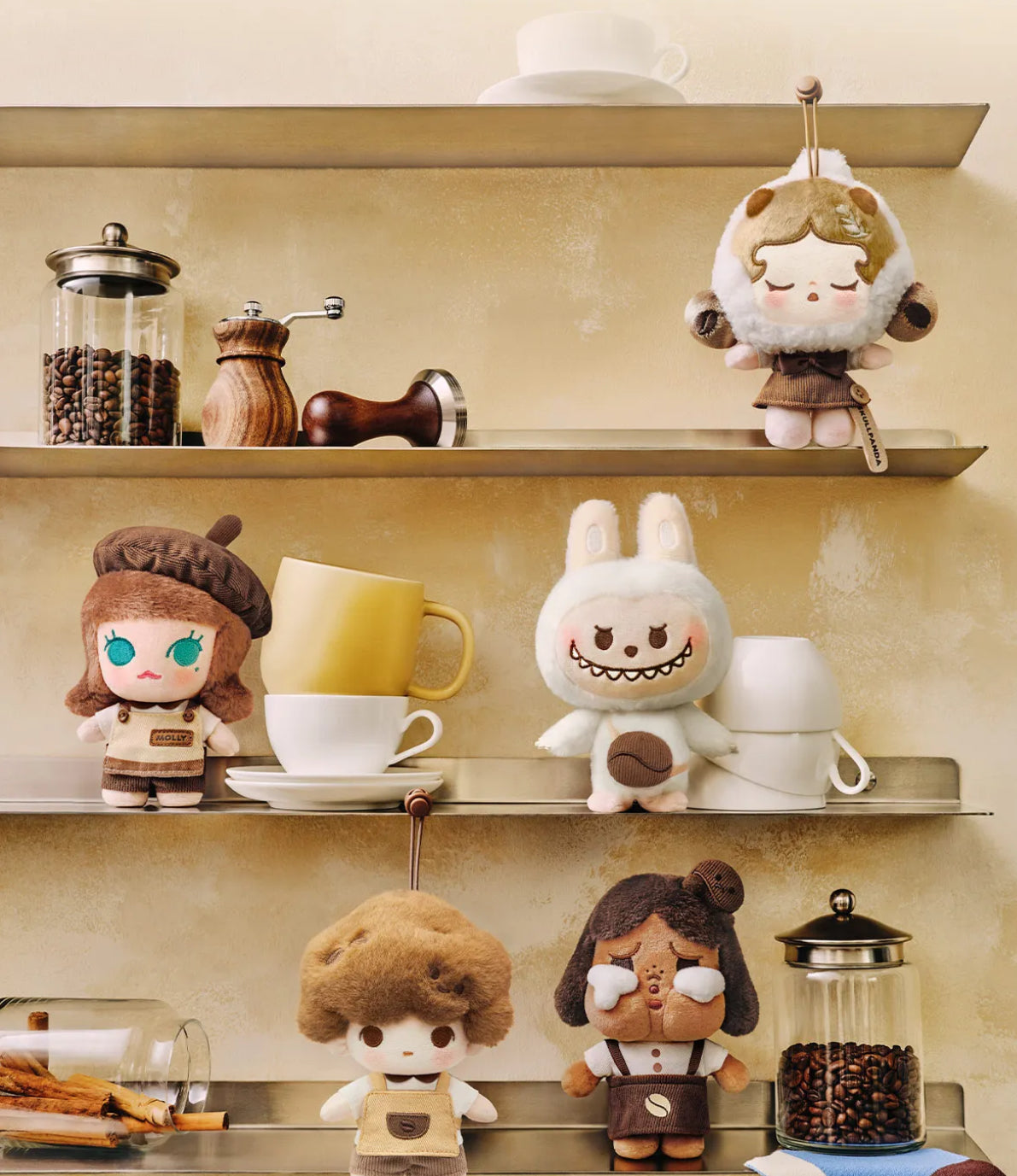 POP BEAN Coffee Factory Series-Plush Pendant