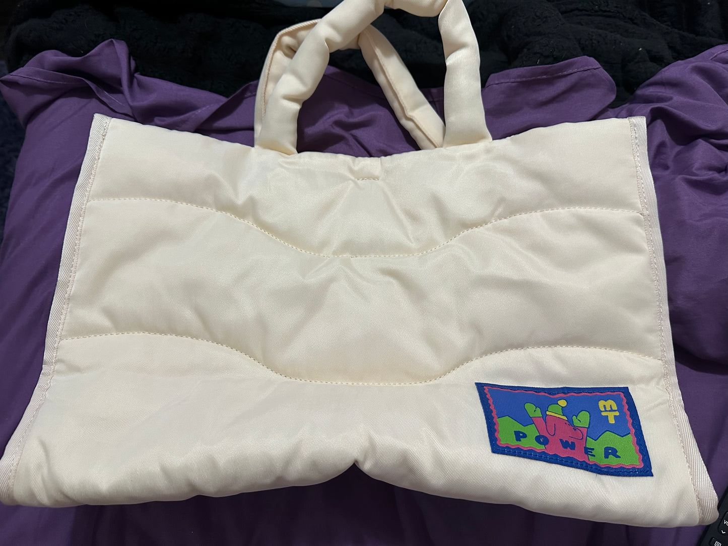 My time lab Blue Puffy Bag