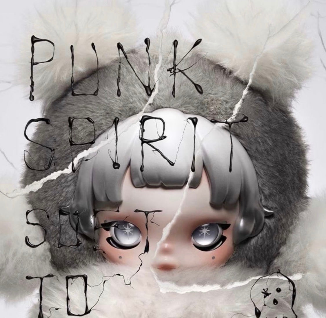 Back order Skullpanda Punk Panda Series 30cm Plush Doll