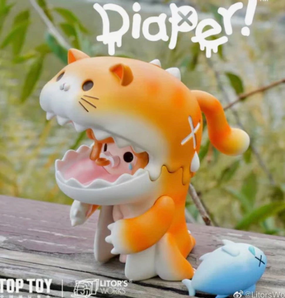 Litor's Works Umasou Dinosaur Girl Diaper Cat Limited Edition Collectible