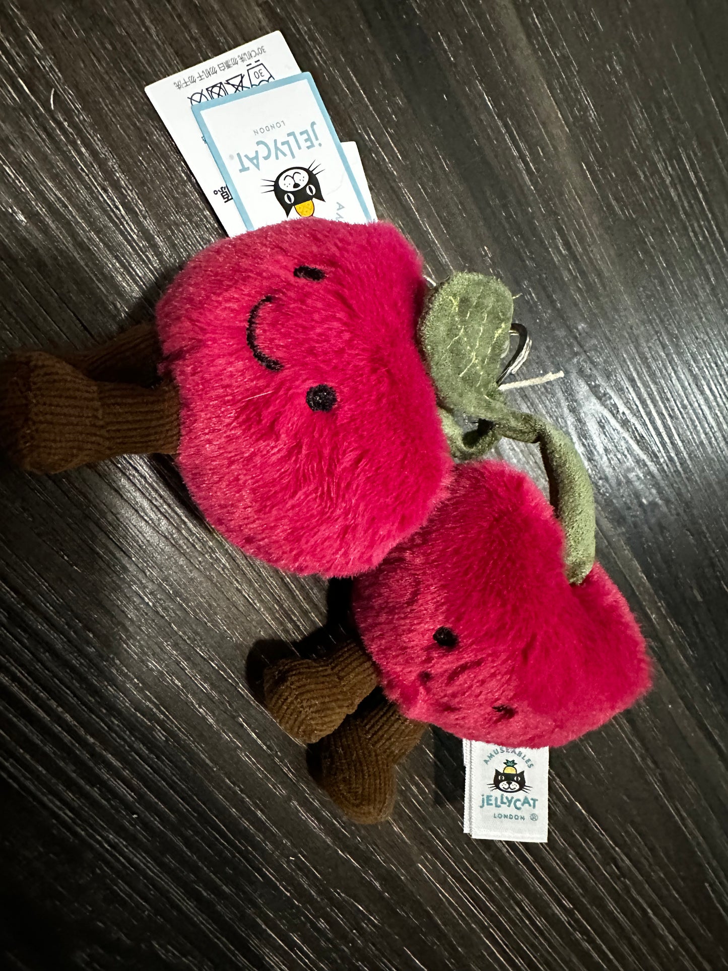 Jelly cat Cherry Keychain