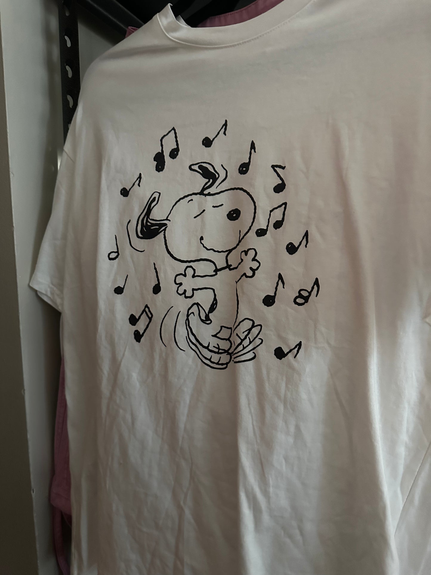 Snoopy double printed t shirt size L