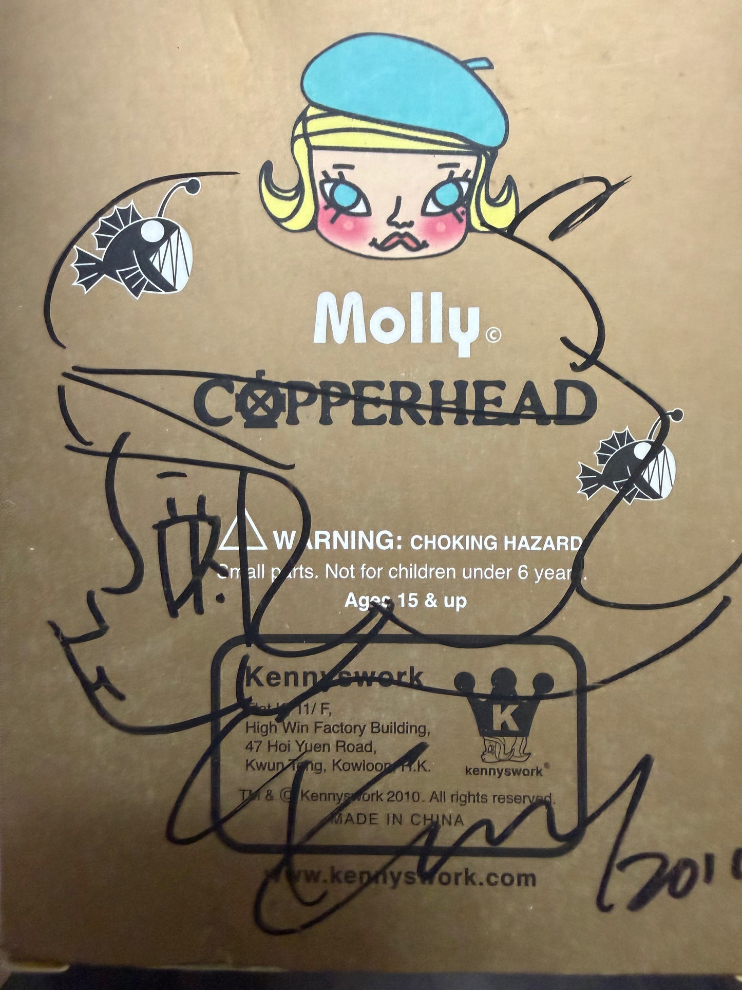 **Very Rare** Kenny Wong x Kennyswork Little Molly Series – “Copperhead”, an 800-piece limited edition SIGNED BY ARTIST