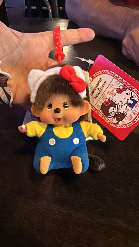 Authentic Sanrio Monchichi keychain