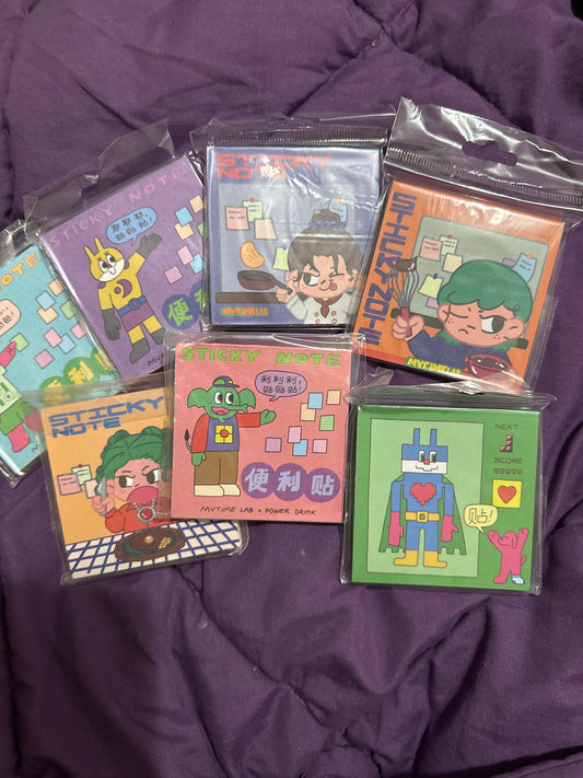 My time lab sticky notes