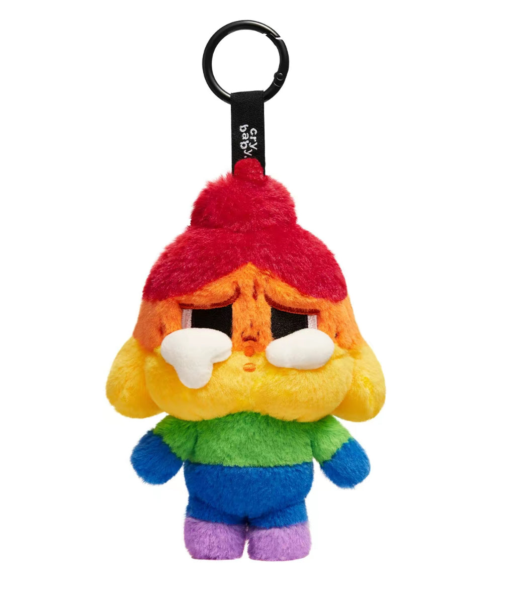 Cry baby cheer up baby rainbow pendant