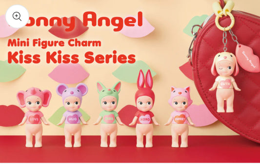 Authentic Sonny Angel keychain kiss kiss series