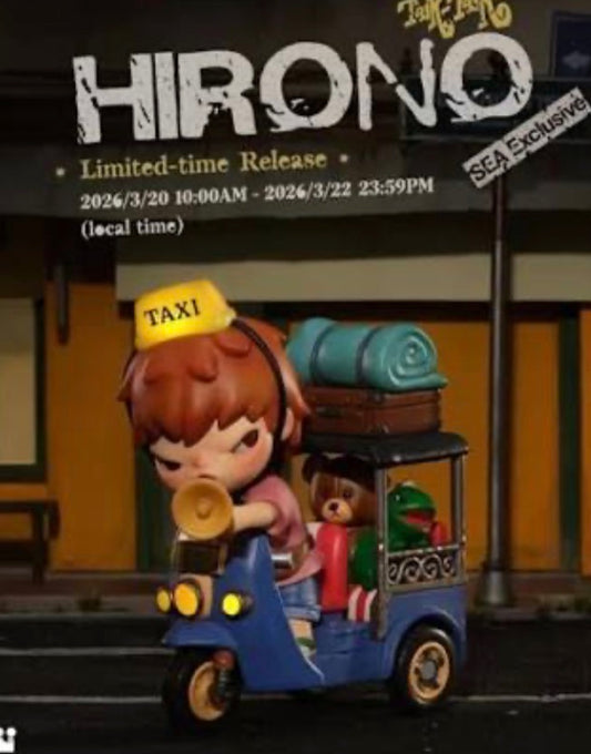 Pre Order Hirono Tuk-Tuk Figure, a limited-time Southeast Asia exclusive collectible