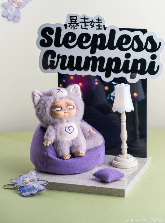 Sleepless Grumpipi Plush Blind Box Keychain