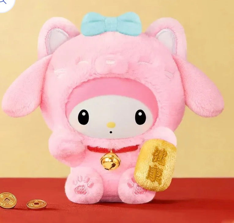 Sanrio Characters Lucky Cat Series Plush Blind Box