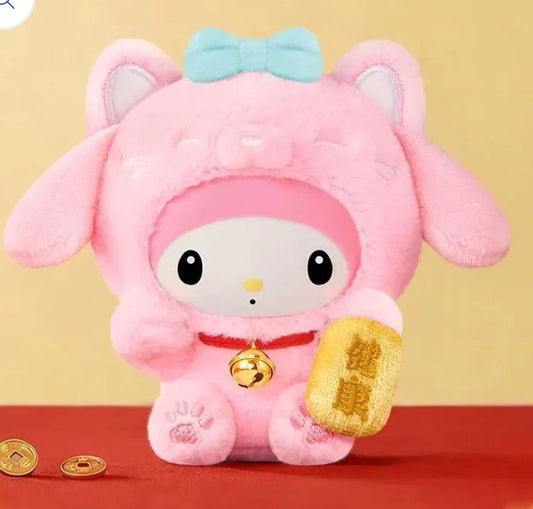 Sanrio Characters Lucky Cat Series Plush Blind Box