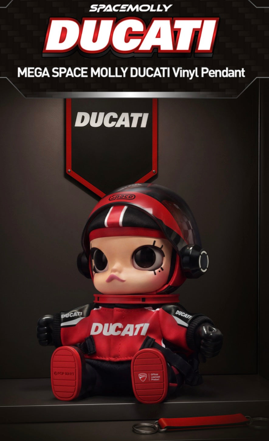 Mega space Molly Ducati vinyl pendant
