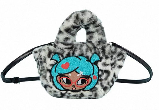 MTL leopard doll plush crossbody