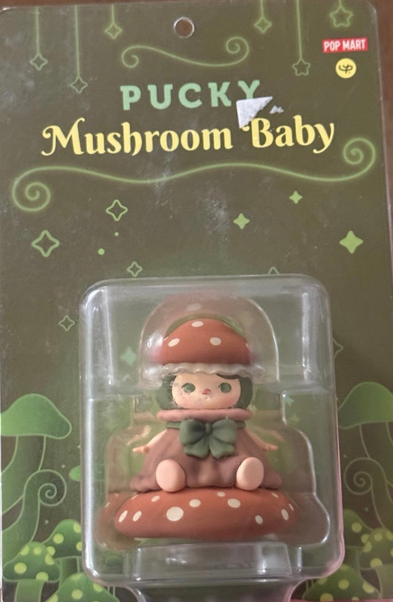 Pop Mart Pucky Mushroom Baby Hang Card