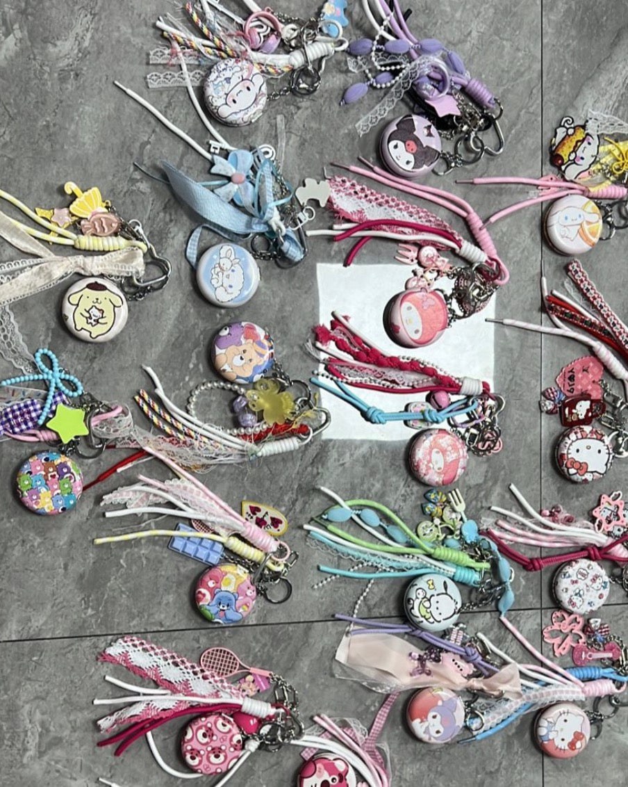 Mirror inspired bag charms