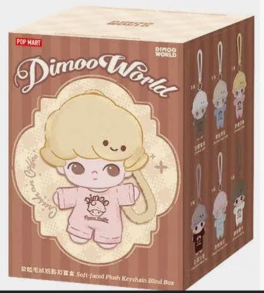 POP MART Dimoo Crush on Coffee Series-Soft-faced Plush Keychain