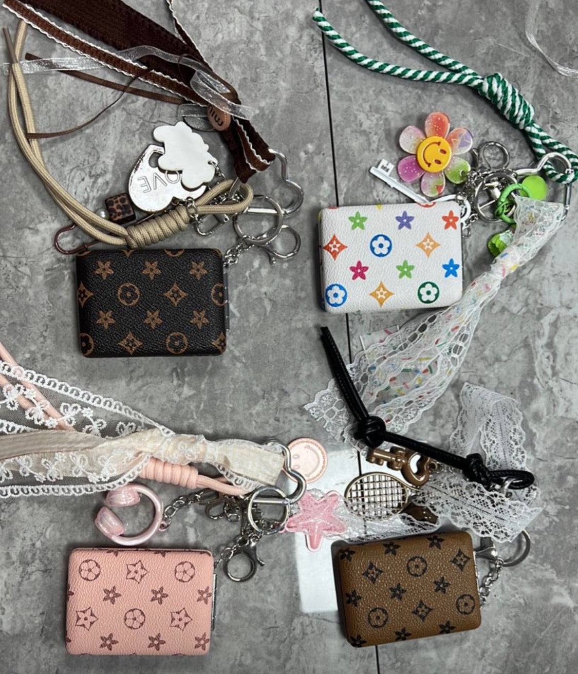 Mirror inspired bag charms