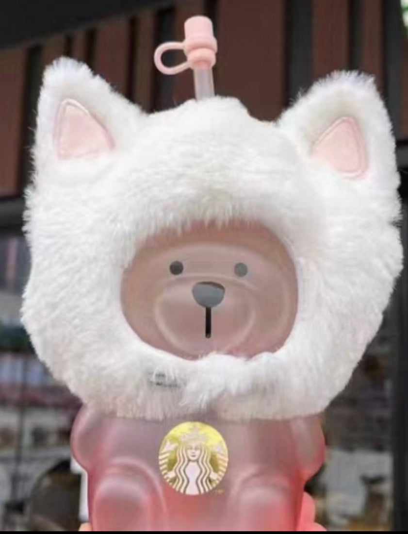 Starbucks Cherry Blossom Cat Bear Cup