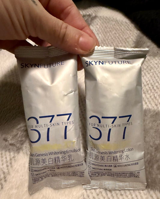 377 Skinfuture Skin Genesis Whitening Lotion & Emulsion Travel size set