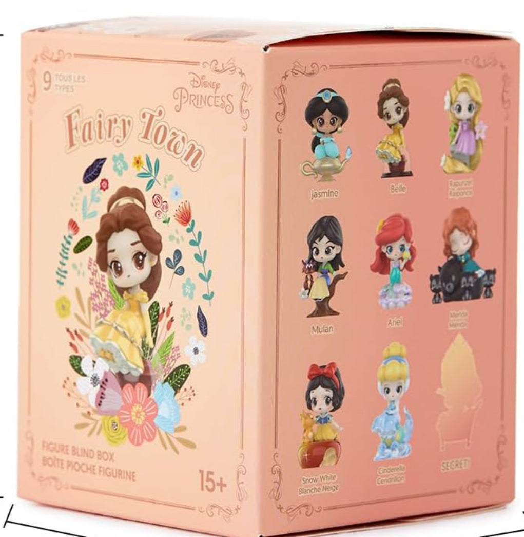 Disney Princess Fairy Tale Town Figure Model Blind Box
