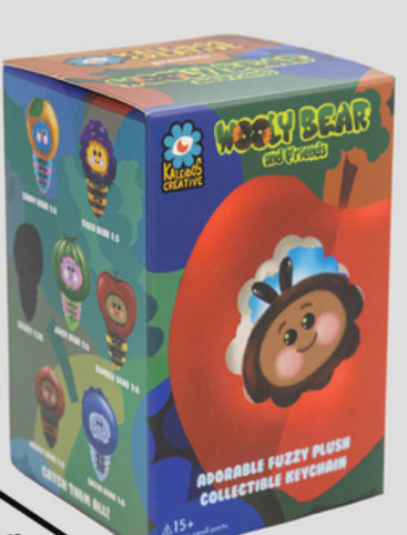 Gusanos plush Wooly Bear and Friends Plush Keychain Blind Box