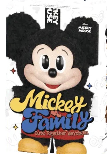 Mickey Family Cute Together Keychain Series