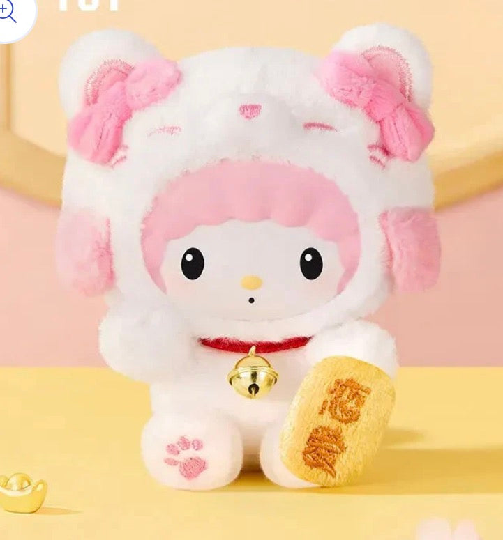Sanrio Characters Lucky Cat Series Plush Blind Box