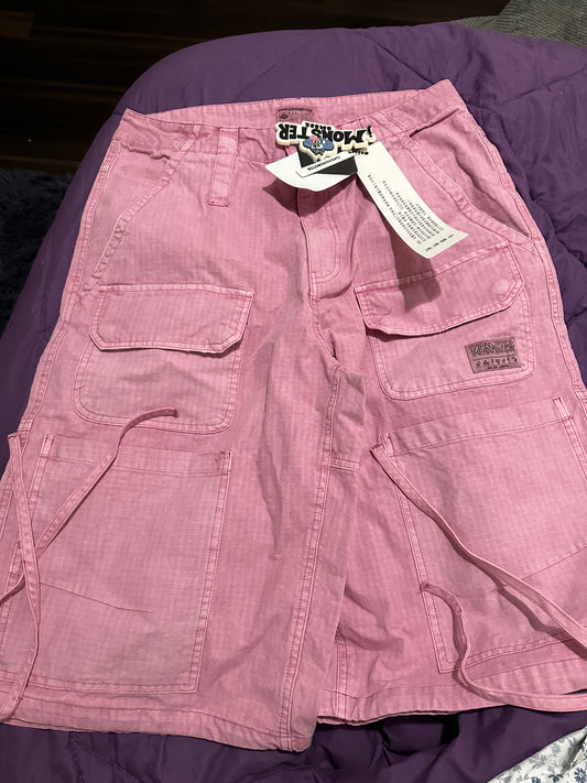 Monsters Cargo pink capri L fits like M