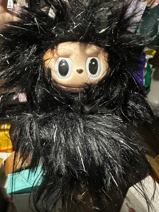 High Quality black fluffy labubu