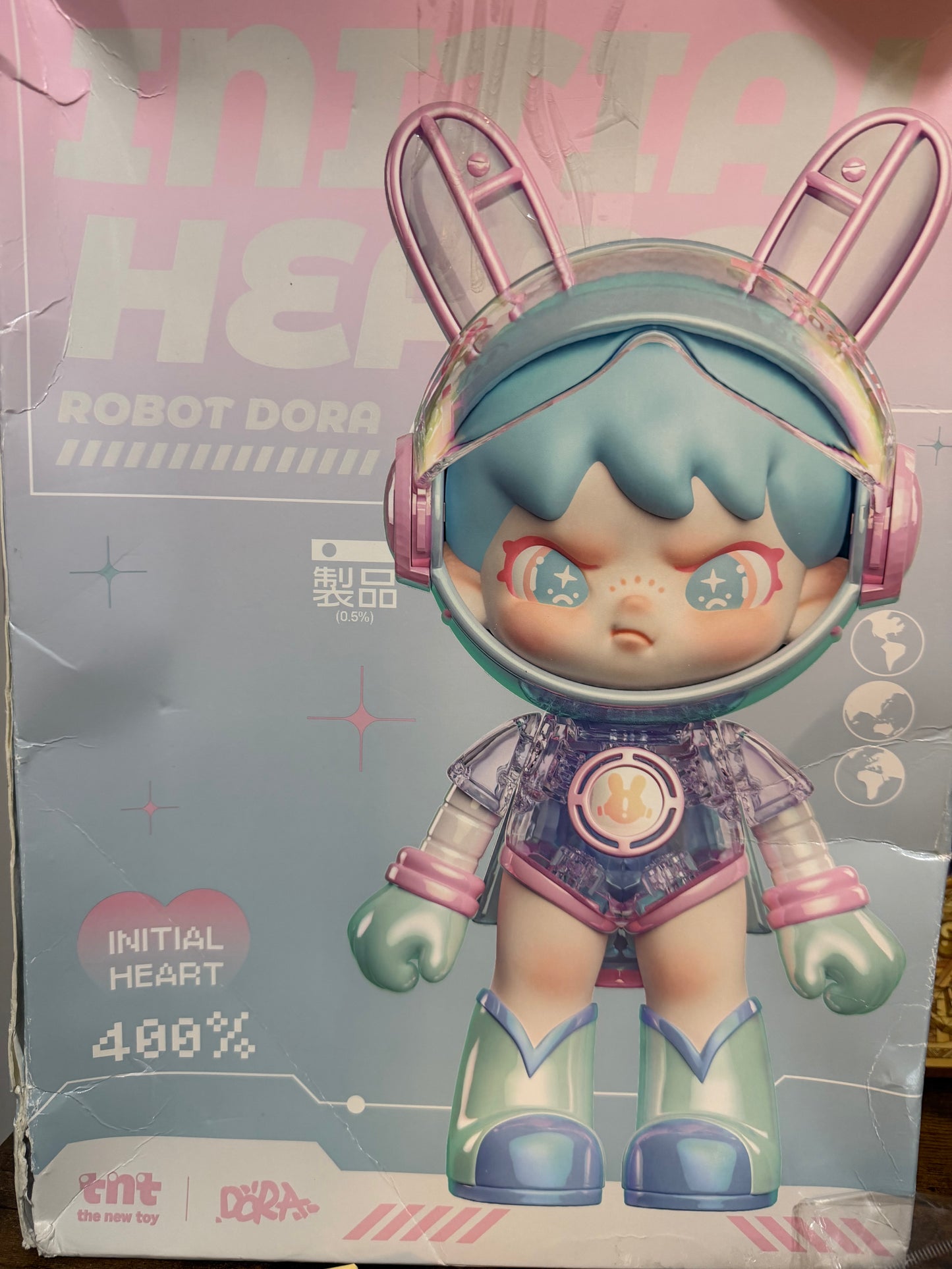 Authentic Robot Dora Initial Heart 400%  Collectable