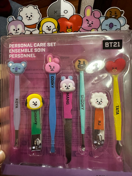 BTS set de cuidado personal uñas