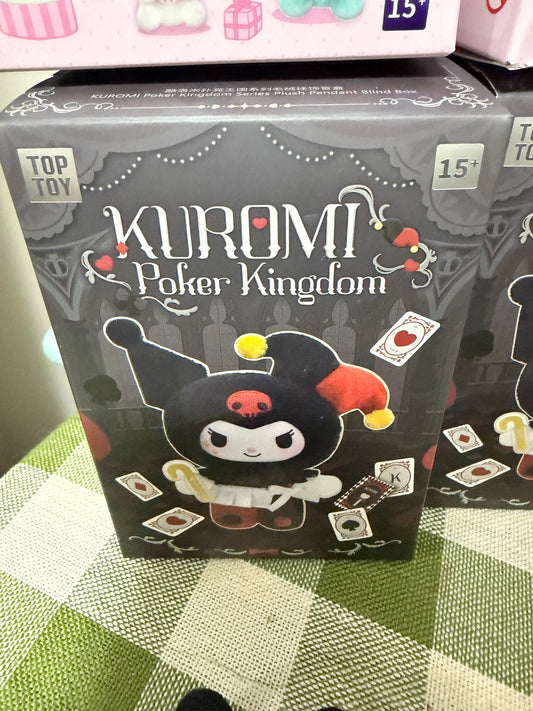 Kuromi Poker Kingdom Series Plush Pendant