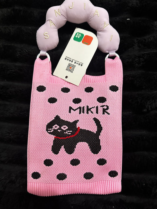 Crossbody black cat