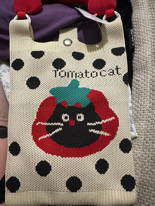 Crossbody tomato cat