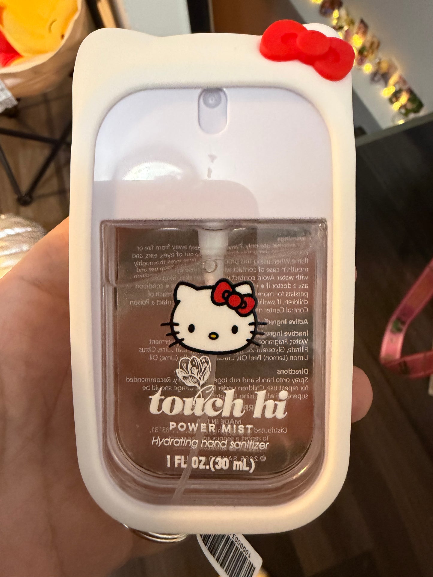 Hand sanitizer keyring