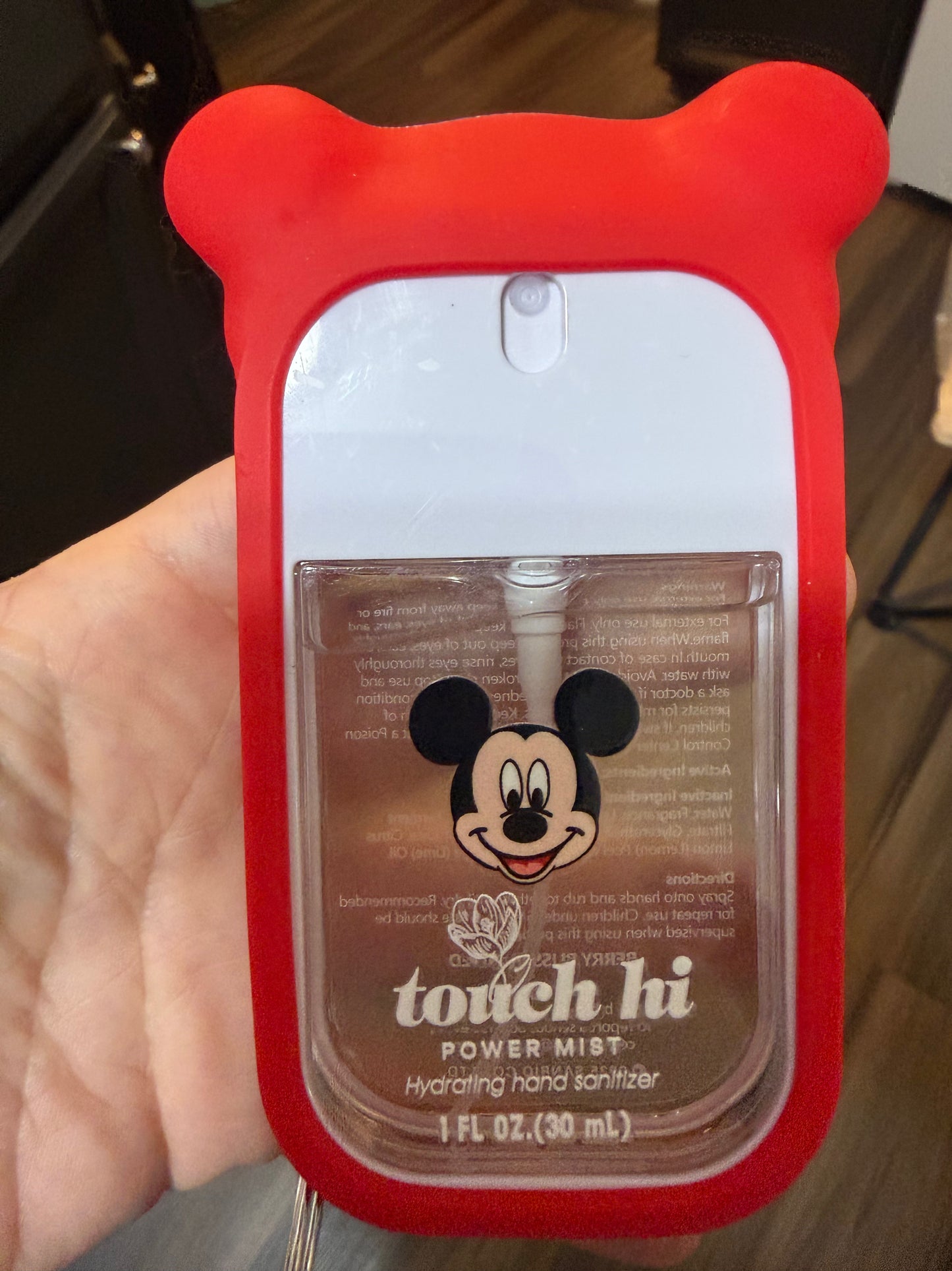 Hand sanitizer keyring