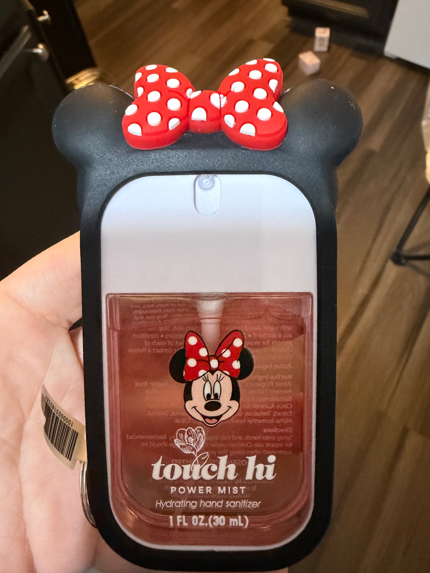 Hand sanitizer keyring