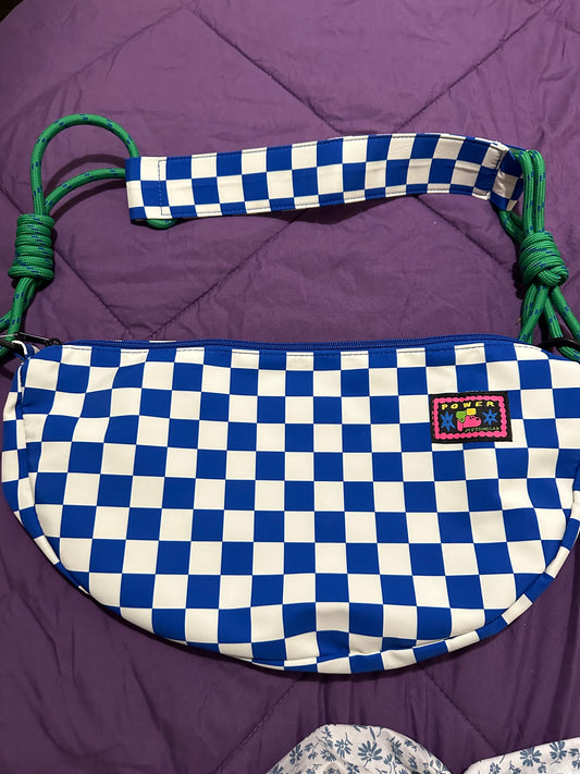 My time lab checkered crossbody