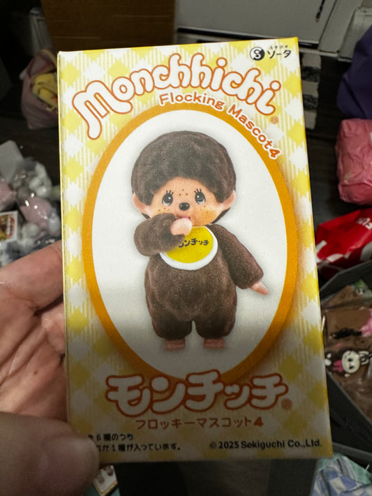 Monchichi Flocked Mascots - Mini Figure Collection
